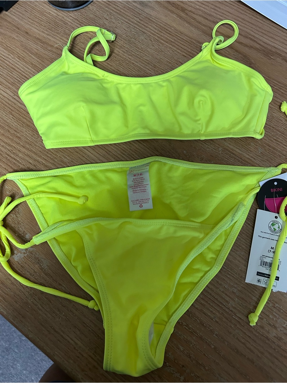 No Boundaries Neon Yellow Two-Piece Bikini Set